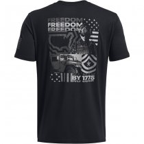 Under Armour Mens Freedom By 1775 T-Shirt - Black / Titan Grey - XL