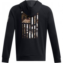 Under Armour Mens Freedom Flag Hoodie - Black / Desert Sand - 3XL