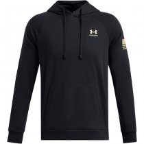 Under Armour Mens Freedom Flag Hoodie - Black / Desert Sand - S