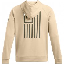 Under Armour Mens Freedom Flag Hoodie - Desert Sand / Olive - L