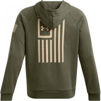 Under Armour Mens Freedom Flag Hoodie - Marine OD Green / Desert Sand - 3XL