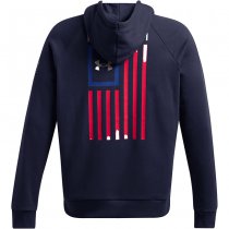 Under Armour Mens Freedom Flag Hoodie - Navy Blue / Steel - XL