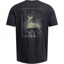 Under Armour Mens Schematic White Tail Short Sleeve - Black / Grey - 3XL