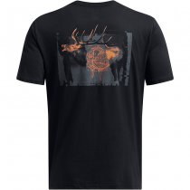 Under Armour Mens Schematic Elk Short Sleeve - Black / Grey - S