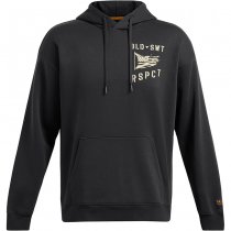 Under Armour Mens Project Rock Icon Fleece Veterans Day Hoodie - Anthracite / Silt - S