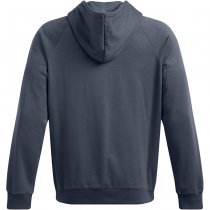 Under Armour Mens Rival Fleece Antler Hoodie - Downpour Grey / Gravel - L