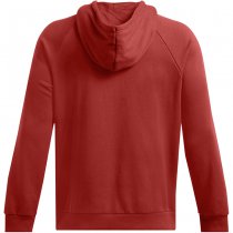 Under Armour Mens Rival Fleece Antler Hoodie - Earthen Orange / Dark Maroon - S