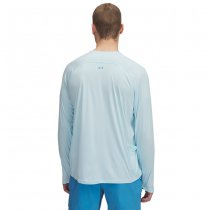 Under Armour Mens Fish Elite Long Sleeve - Stream / Ether Blue - 2XL