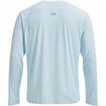 Under Armour Mens Fish Elite Long Sleeve - Stream / Ether Blue - L