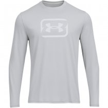 Under Armour Mens Fish Pro Chill Tackle Box Long Sleeve - Mod Grey / White - S