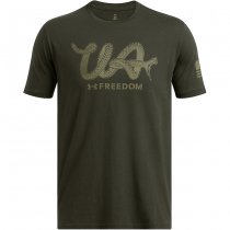 Under Armour Mens Freedom Military T-Shirt - Artillery Green - 3XL