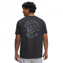 Under Armour Freedom Skull T-Shirt - Black / Steel - L