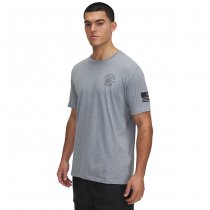 Under Armour Freedom Skull T-Shirt - Steel Light Heather / Black - XL
