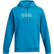 Under Armour Mens Fish Pro Terry Hoodie - Ether Blue / Halo Grey - S