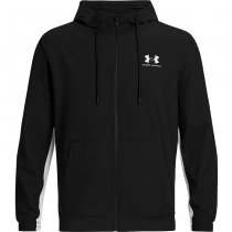 Under Armour Rival Woven Windbreaker - Black / White - M