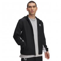 Under Armour Rival Woven Windbreaker - Black / White - S
