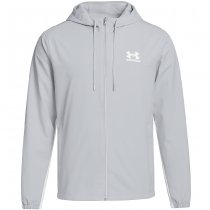Under Armour Rival Woven Windbreaker - Mod Grey / Mod Grey / White - 3XL