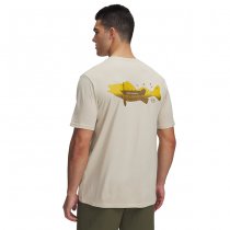 Under Armour Mens Walleye Short Sleeve - Sandstorm / Gold League - 3XL