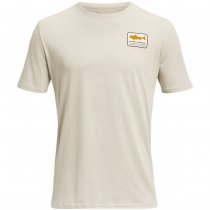 Under Armour Mens Walleye Short Sleeve - Sandstorm / Gold League - XL