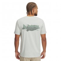 Under Armour Mens Bass Short Sleeve - Hydro Green / Silica Green - L