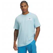 Under Armour Mens Marlin Capture Flag Short Sleeve - Stream / White - XL