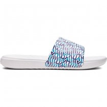 Under Armour Ansa Graphic Slides - White / Blue - 13