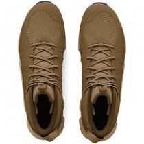 Under Armour Mens Micro G Strikefast Mid Tactical Shoes - Brown / City Khaki / Navy Blue - 13