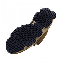 Under Armour Mens Micro G Strikefast Mid Tactical Shoes - Brown / City Khaki / Navy Blue - 8.5