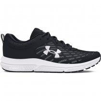 Under Armour Mens Charged Assert 10 Running Shoes - Black / White - 8