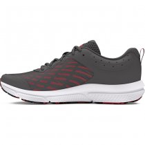 Under Armour Mens Charged Assert 10 Running Shoes - Castlerock / Castlerock / Racer Red - 8.5