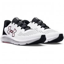 Under Armour Mens Charged Pursuit 3 Big Logo Running Shoes - White - 8.5