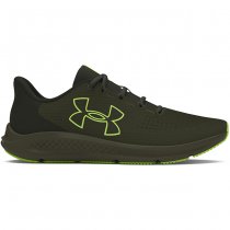 Under Armour Mens Charged Pursuit 3 Big Logo Running Shoes - Olive / Baroque Green / Morph Green - 7.5