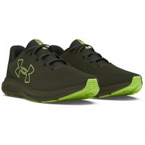 Under Armour Mens Charged Pursuit 3 Big Logo Running Shoes - Olive / Baroque Green / Morph Green - 8.5