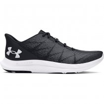 Under Armour Mens Charged Speed Swift Running Shoes - Black / White / White - 12