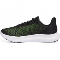 Under Armour Mens Charged Speed Swift Running Shoes - Black / Black / Hyper Green - 10