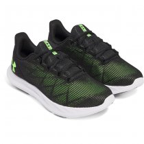 Under Armour Mens Charged Speed Swift Running Shoes - Black / Black / Hyper Green - 8.5