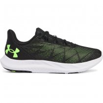 Under Armour Mens Charged Speed Swift Running Shoes - Black / Black / Hyper Green - 9.5