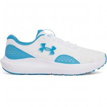 Under Armour Mens Surge 4 Running Shoes - White / Ether Blue - 7.5