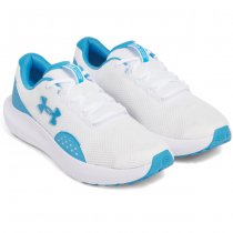 Under Armour Mens Surge 4 Running Shoes - White / Ether Blue - 8.5