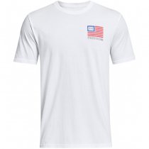 Under Armour Mens Freedom Left Chest T-Shirt - White / Steel - XL