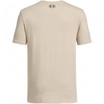 Under Armour Mens Freedom Left Chest T-Shirt - Desert Sand / Olive - XL