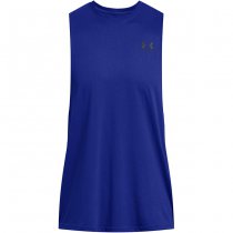 Under Armour Mens Sportstyle Left Chest Cut-Off Tank - Royal - M