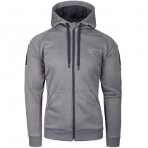 Helikon-Tex Urban Tactical Hoodie FullZip - Melange Black-Grey - XS