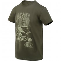 Helikon-Tex T-Shirt Home Sweet Home - Taiga Green - S